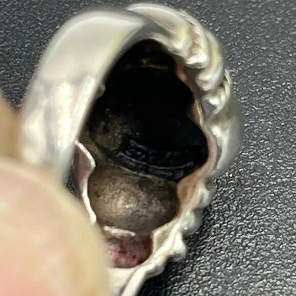 Designer Sterling Silver Polished Oval High Dome Cable Rope Trim Band Ring Sz 7 - Picture 8 of 9